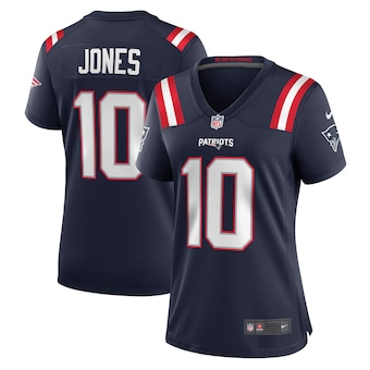 womens nike mac jones navy new england patriots player game 